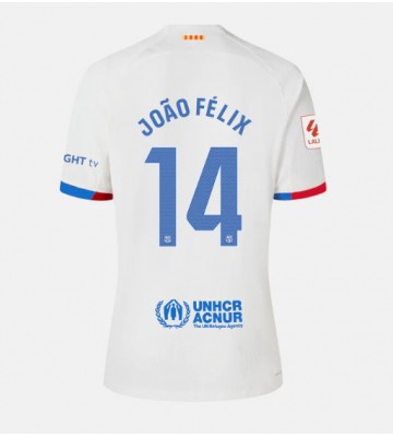 Barcelona Joao Felix #14 Udebanetrøje Dame 2023-24 Kort ærmer